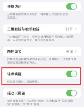 玛纳斯苹果授权维修站分享iPhone轻点无法唤醒怎么办