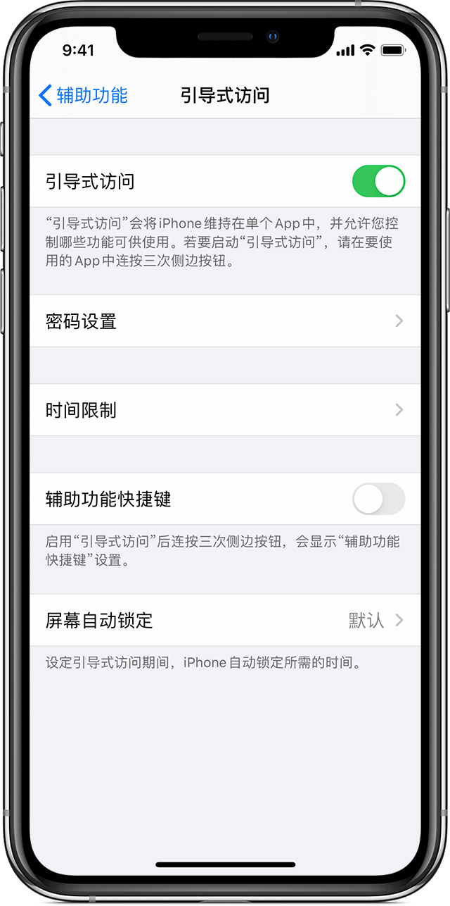 玛纳斯苹果手机维修分享如何在 iPhone 上退出引导式访问 