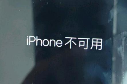 玛纳斯苹果服务网点分享锁屏界面显示“iPhone 不可用”如何解决 